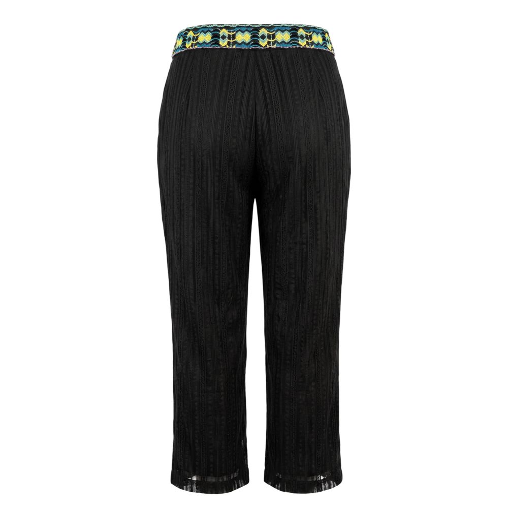 Trussardi Jeans Schwarze Polyamid-Damenhose