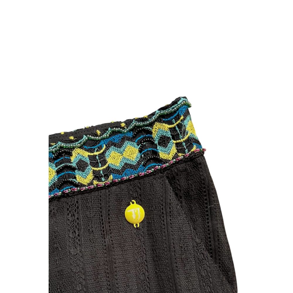 Trussardi Jeans Schwarze Polyamid-Damenhose