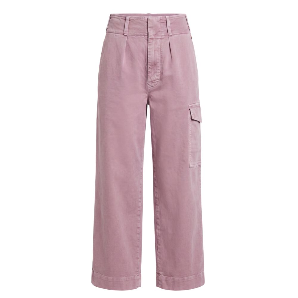Trussardi Jeans Lila Damenhose aus Baumwolle