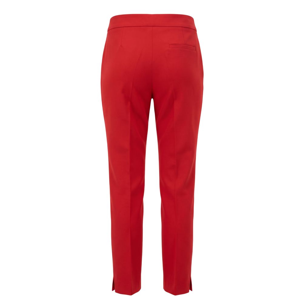 Trussardi Jeans Rote Damen Hose aus Polyester