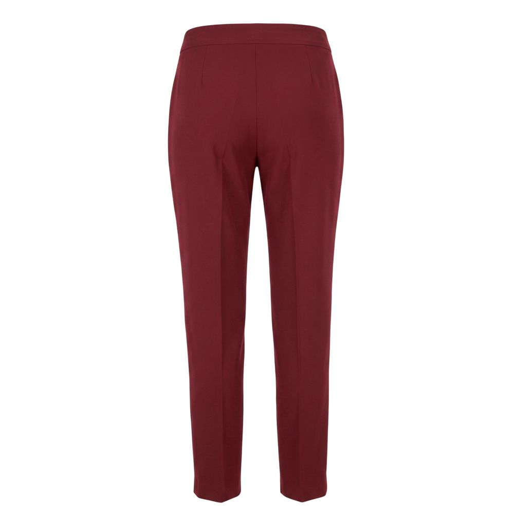 Trussardi Jeans Rote Damen Hose aus Polyester