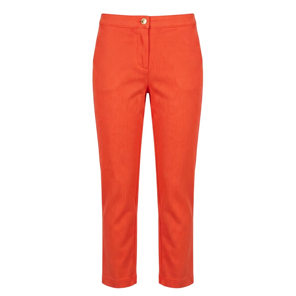 Trussardi Jeans Orange Baumwollhose für Damen