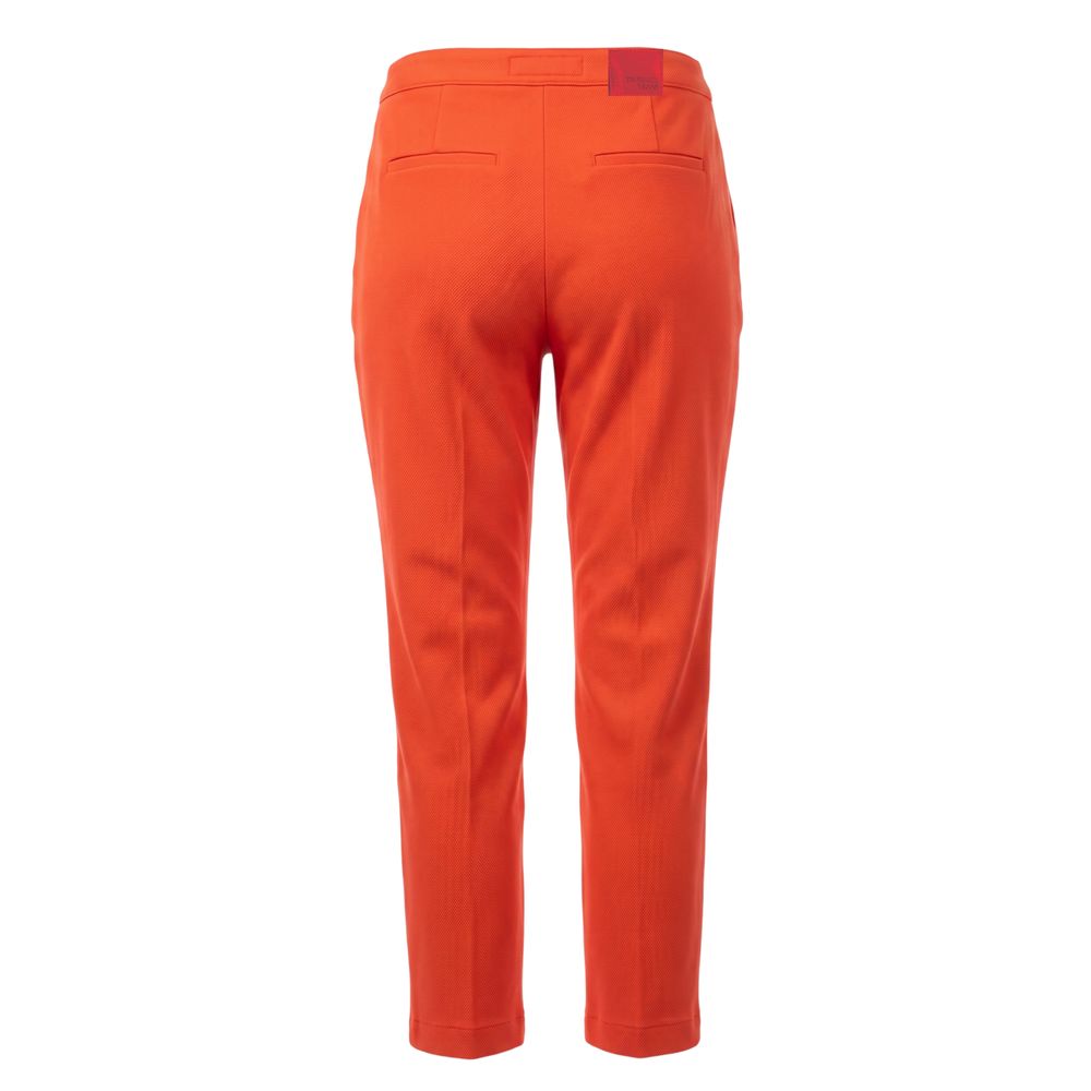 Trussardi Jeans Orange Baumwollhose für Damen