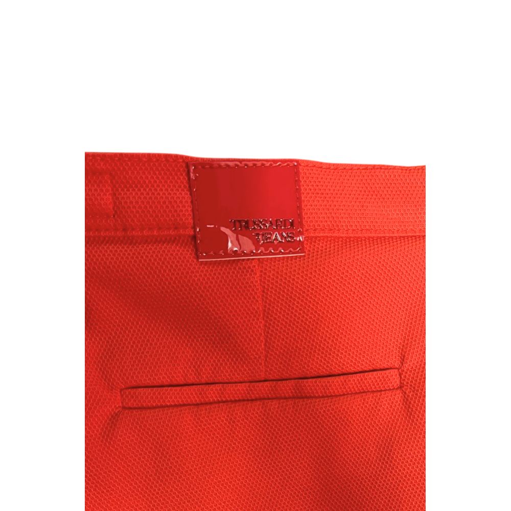 Trussardi Jeans Orange Baumwollhose für Damen