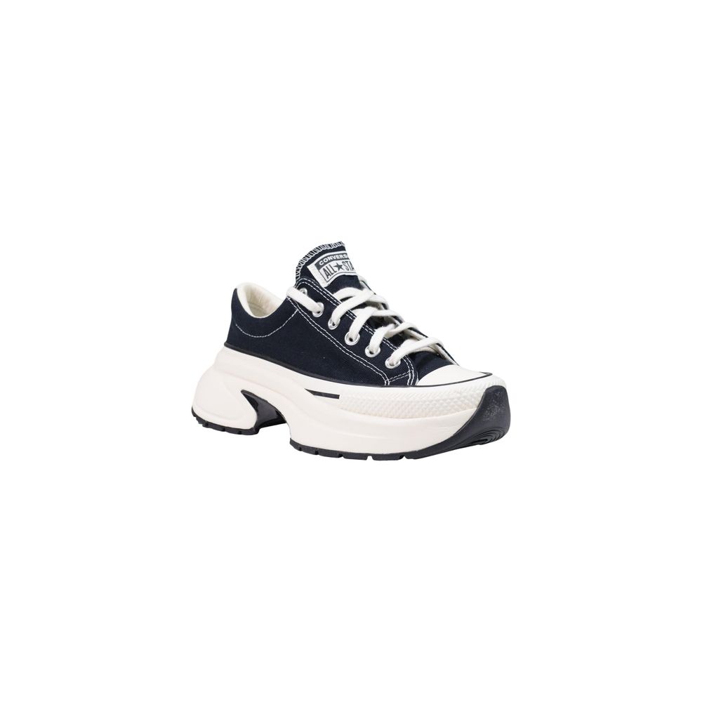 Converse Schwarze und weiße Textil-Sneaker mit klobiger Sohle