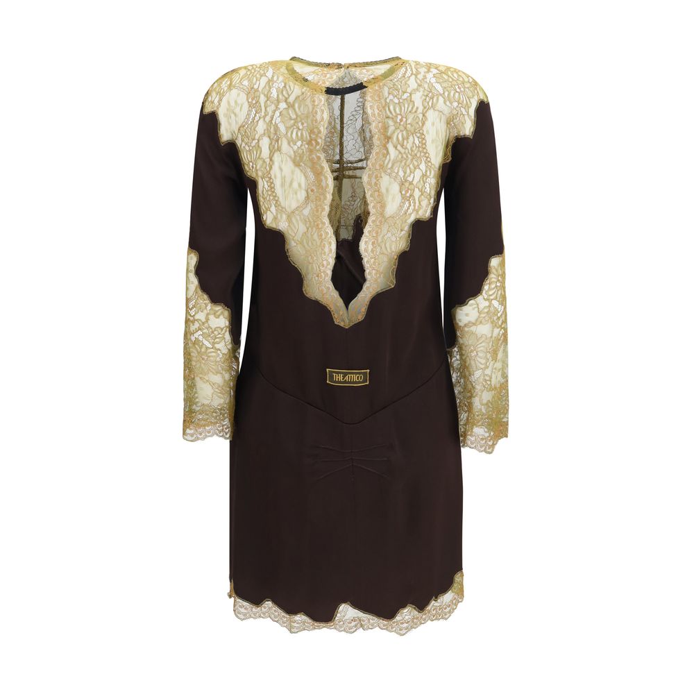 The Attico Mehrfarbiges Freizeitkleid aus Acetat