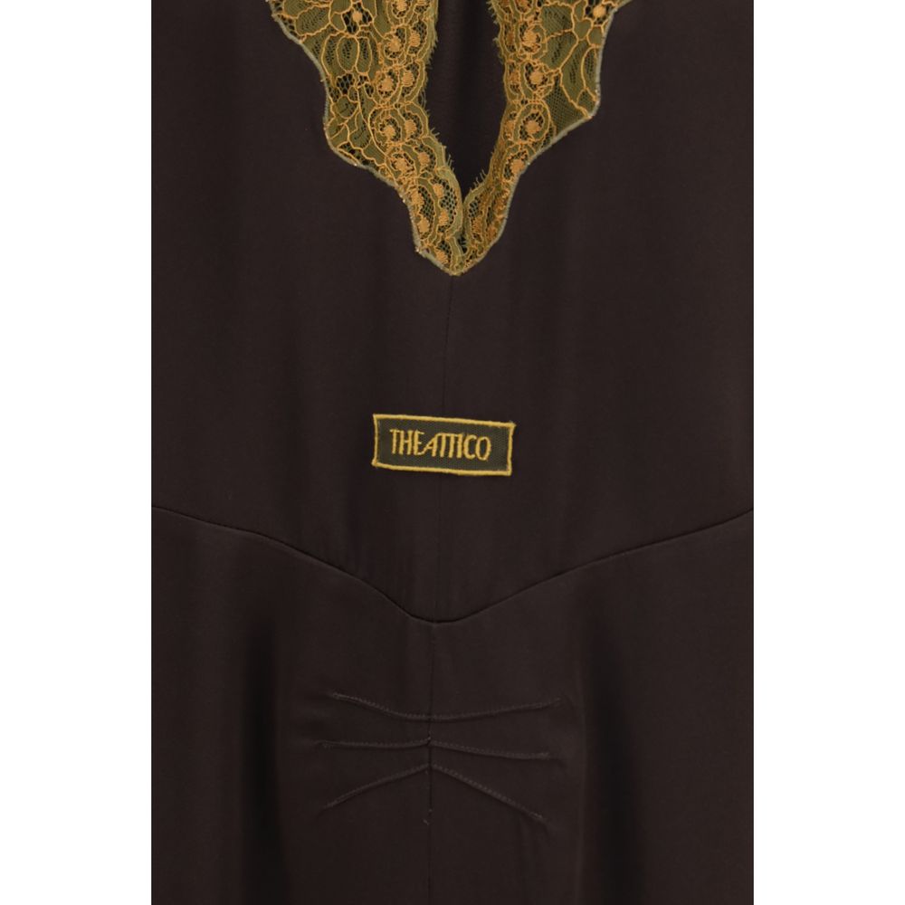 The Attico Mehrfarbiges Freizeitkleid aus Acetat