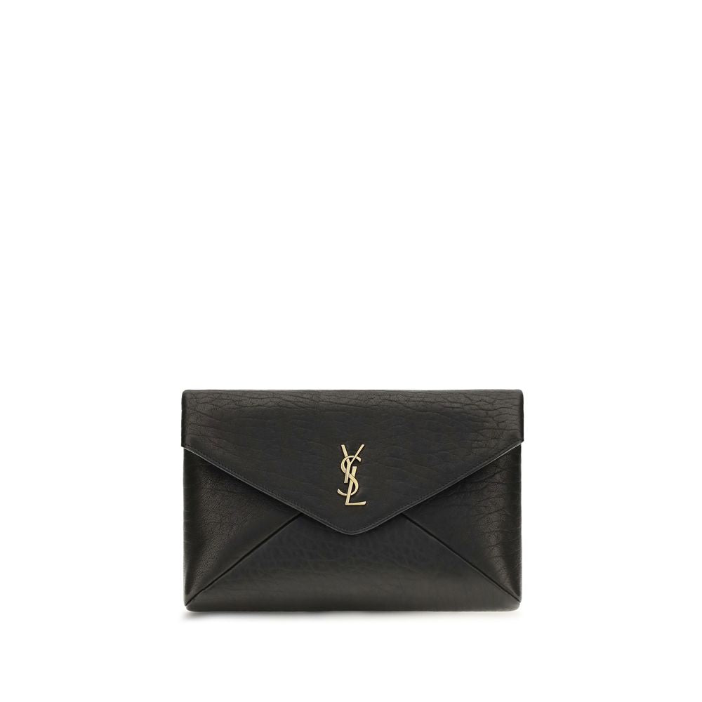 Saint Laurent Schwarzes Lamm Ovis Aries Aries Portemonnaie
