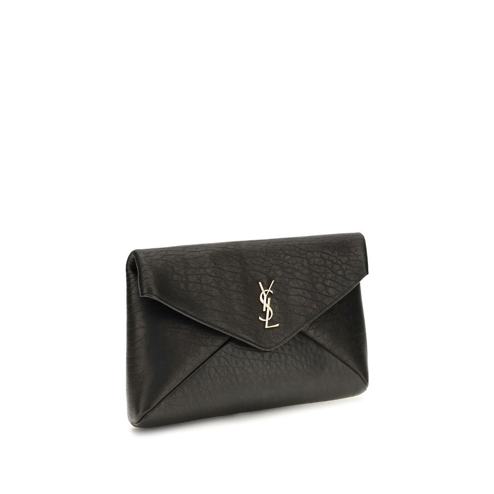 Saint Laurent Schwarzes Lamm Ovis Aries Aries Portemonnaie