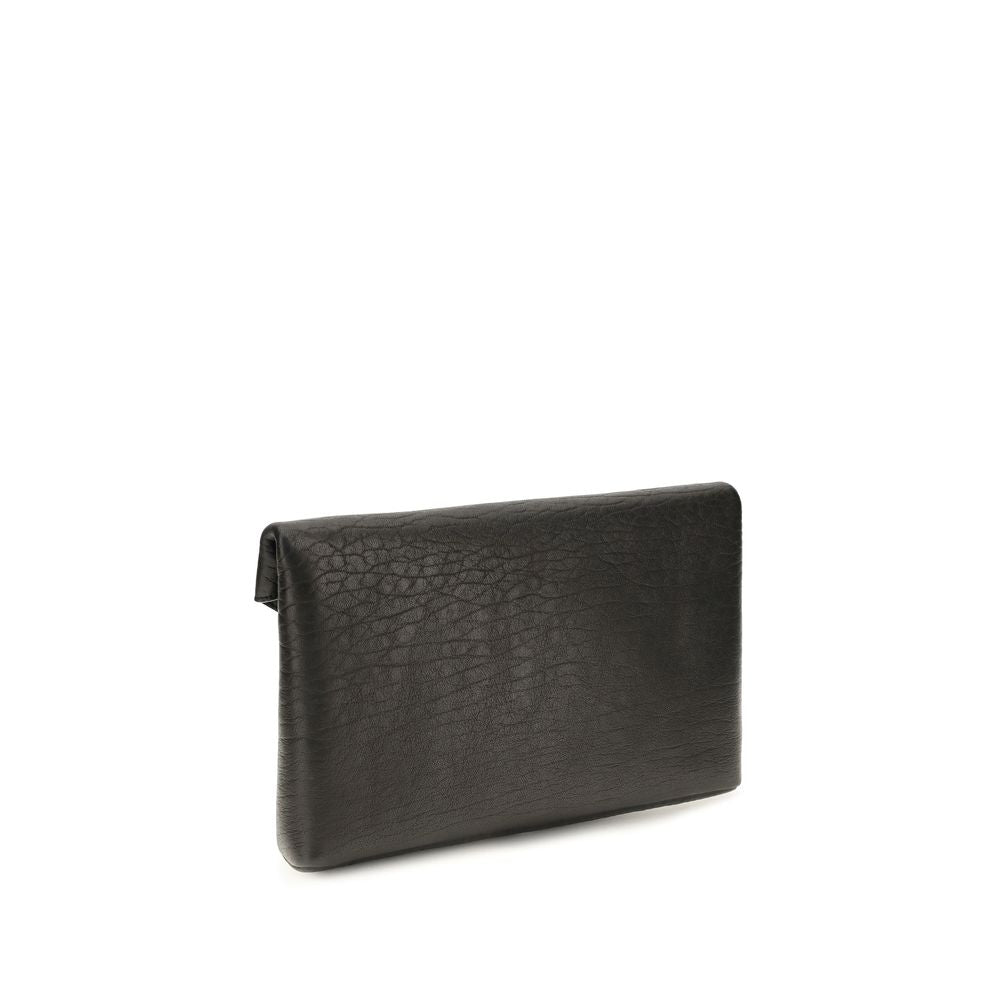 Saint Laurent Schwarzes Lamm Ovis Aries Aries Portemonnaie