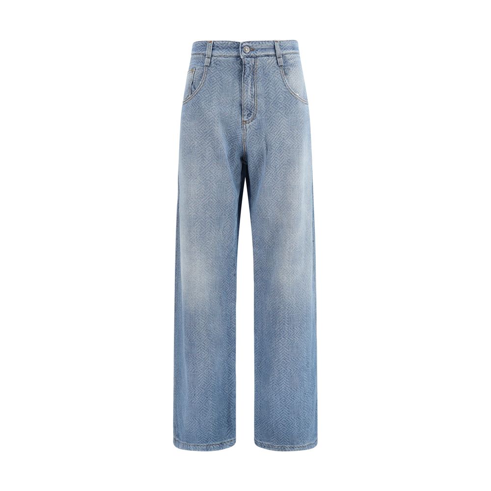 Ermanno Scervino Blaue Baumwolljeans im Relaxed Fit