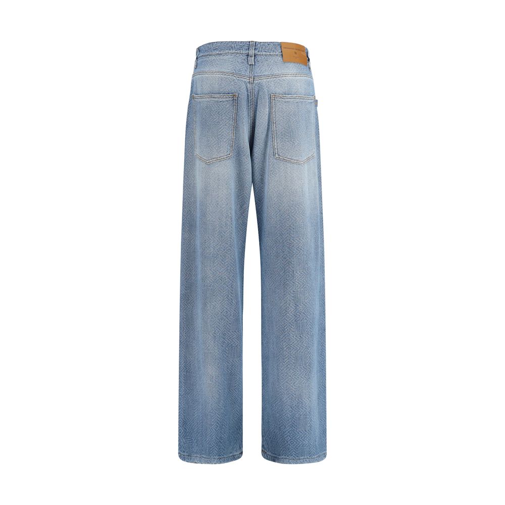 Ermanno Scervino Blaue Baumwolljeans im Relaxed Fit