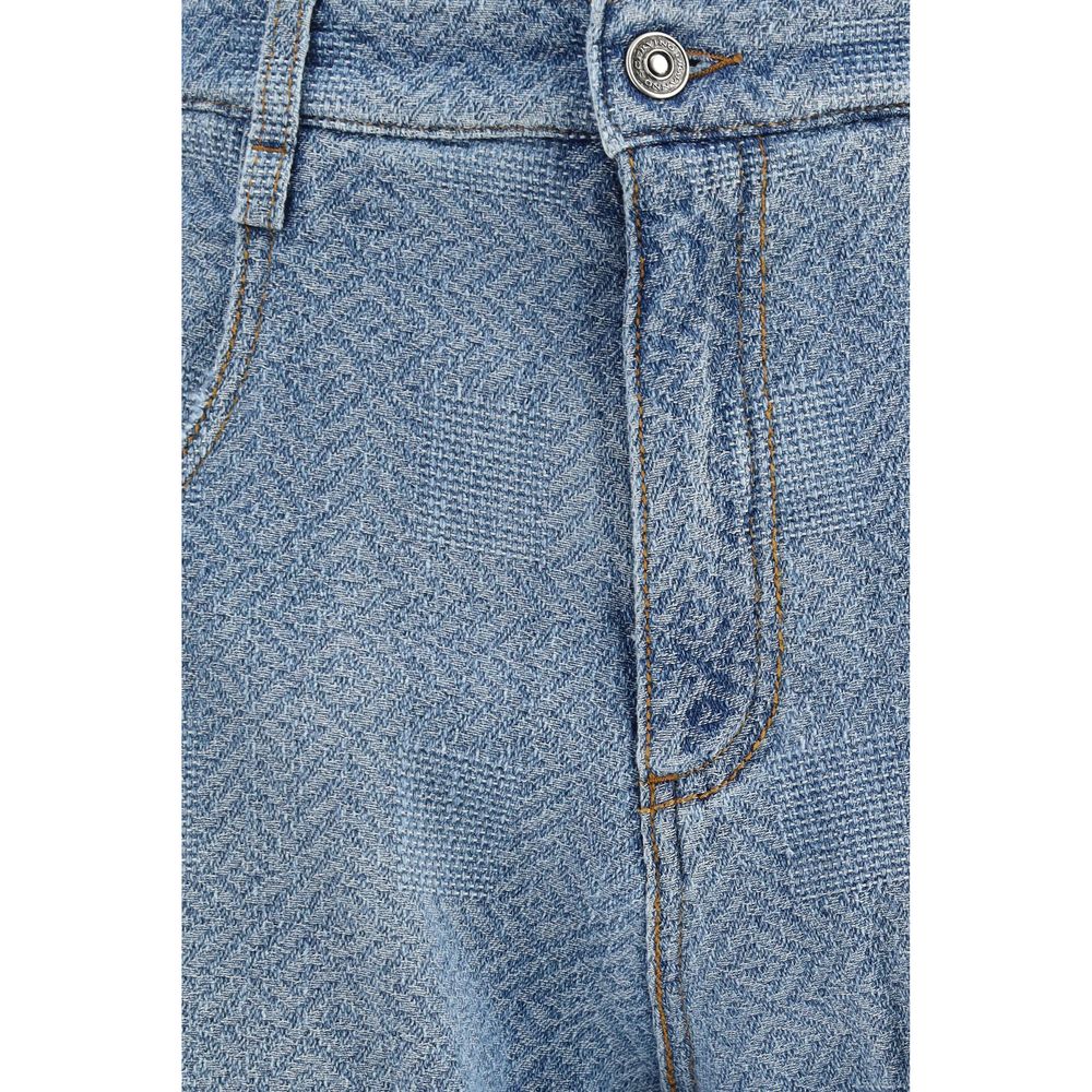 Ermanno Scervino Blaue Baumwolljeans im Relaxed Fit