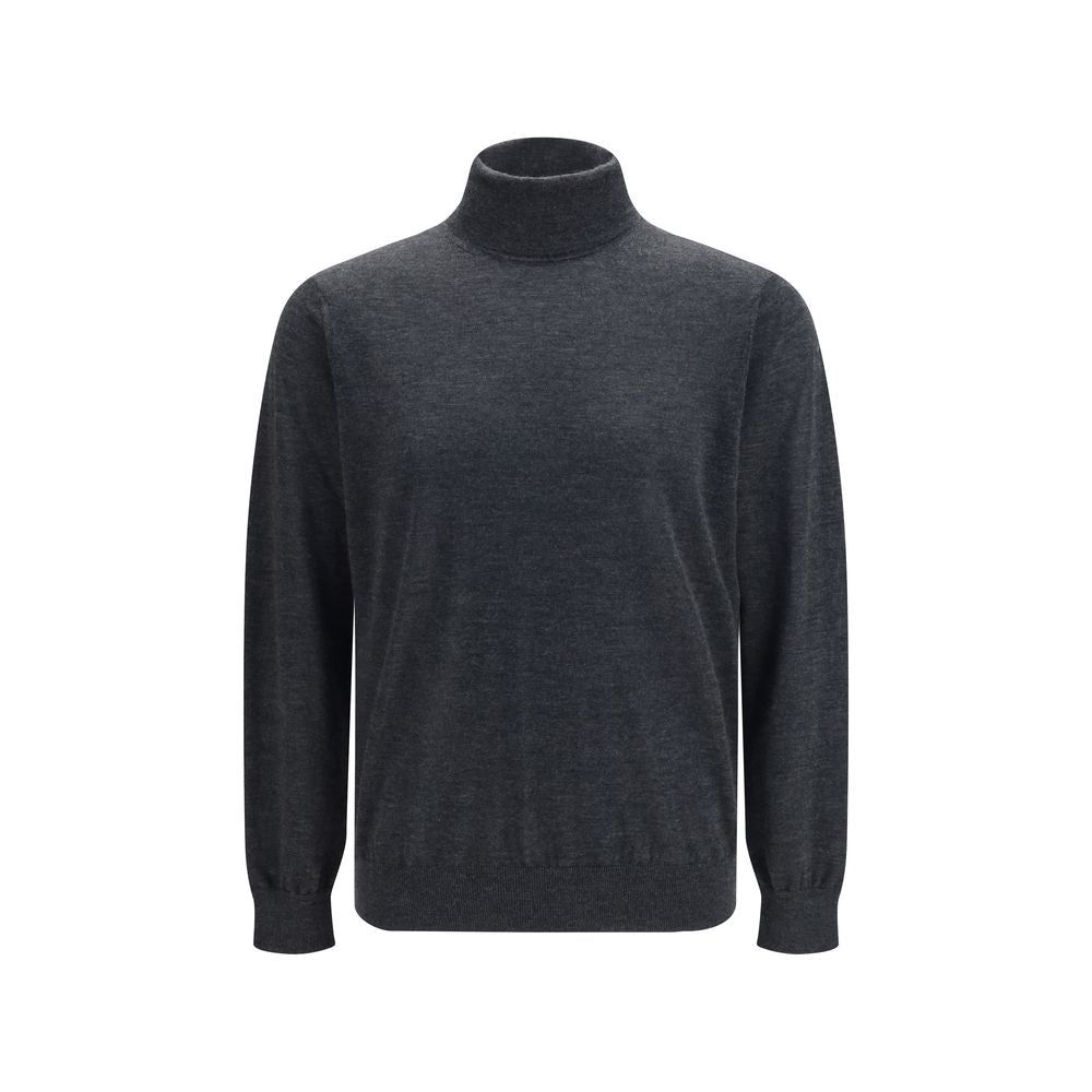 Giorgio Armani Grauer Kaschmir-Rollkragenpullover