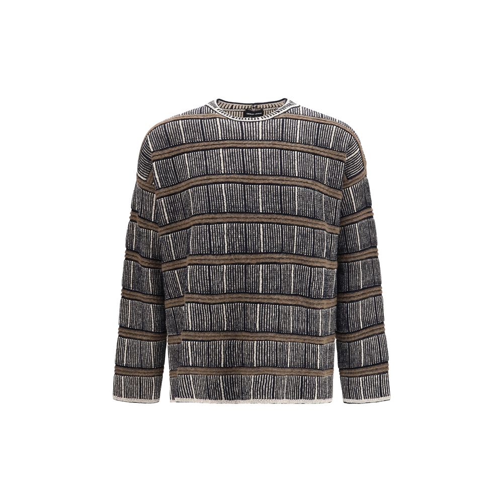 Giorgio Armani Blaues Seiden-Sweatshirt