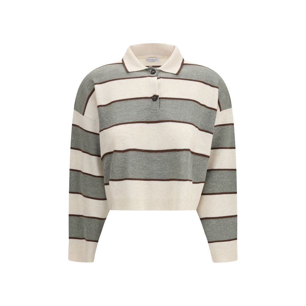 Brunello Cucinelli Mehrfarbiges Woll-T-Shirt Oves Aries