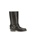 Rabanne Schwarze Bos Taurus Kalbsleder-Stiefel