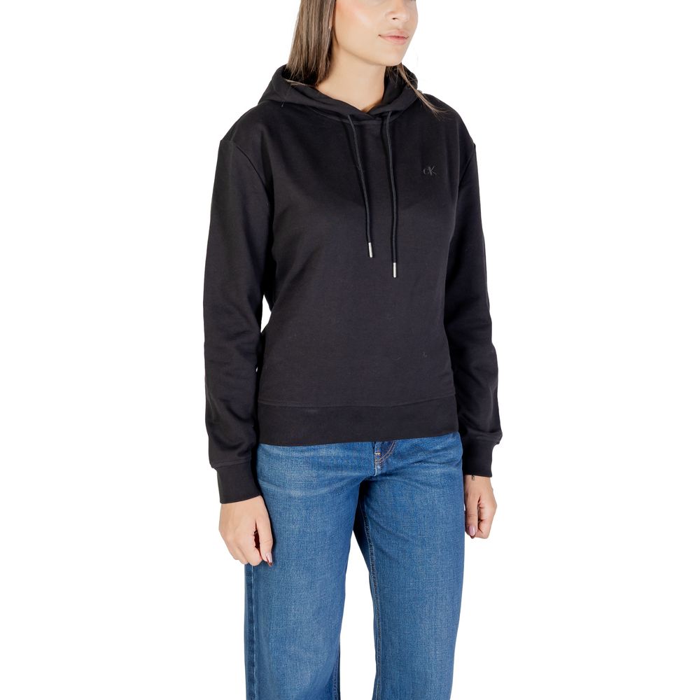 Calvin Klein Jeans Schwarzer Baumwoll-Hoodie
