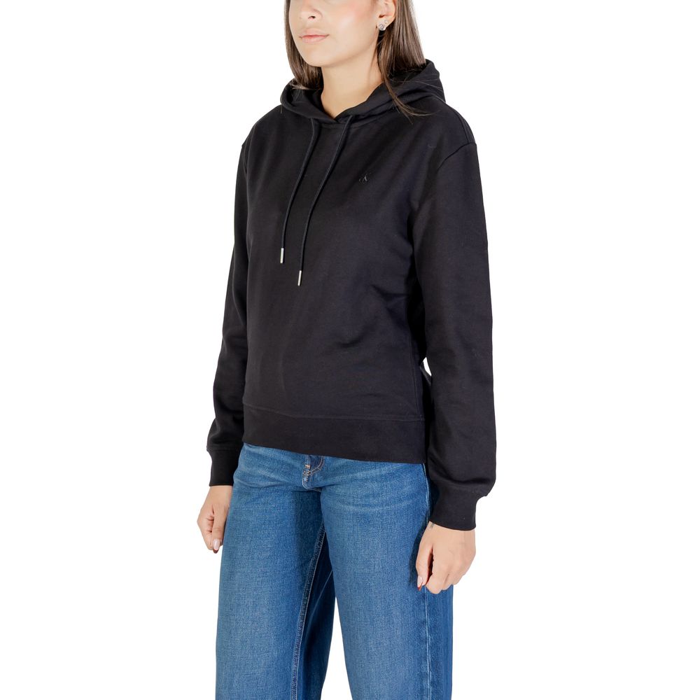 Calvin Klein Jeans Schwarzer Baumwoll-Hoodie