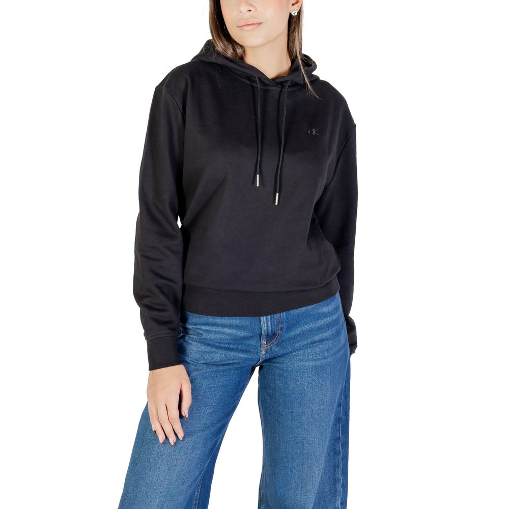 Calvin Klein Jeans Schwarzer Baumwoll-Hoodie