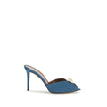 Giuseppe Zanotti Sandale mit Stiletto-Absatz aus blauem Kalbsleder Bos Taurus