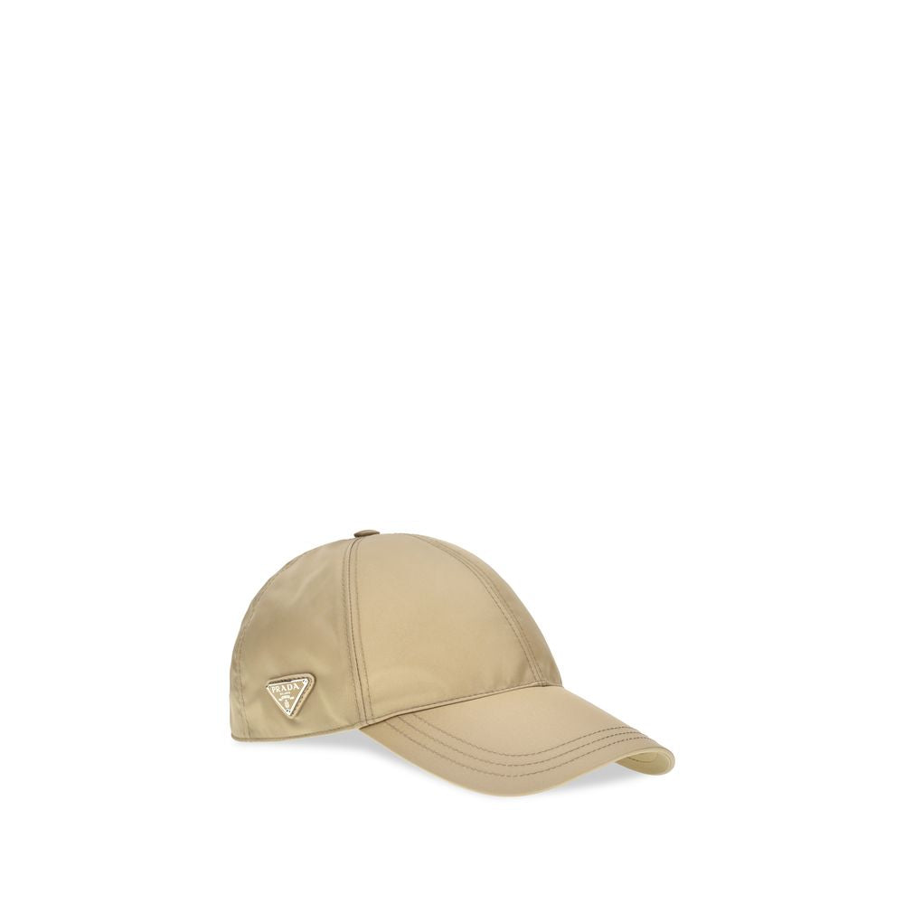 Prada Braune Polyamid-Kappe (Baseballkappe)
