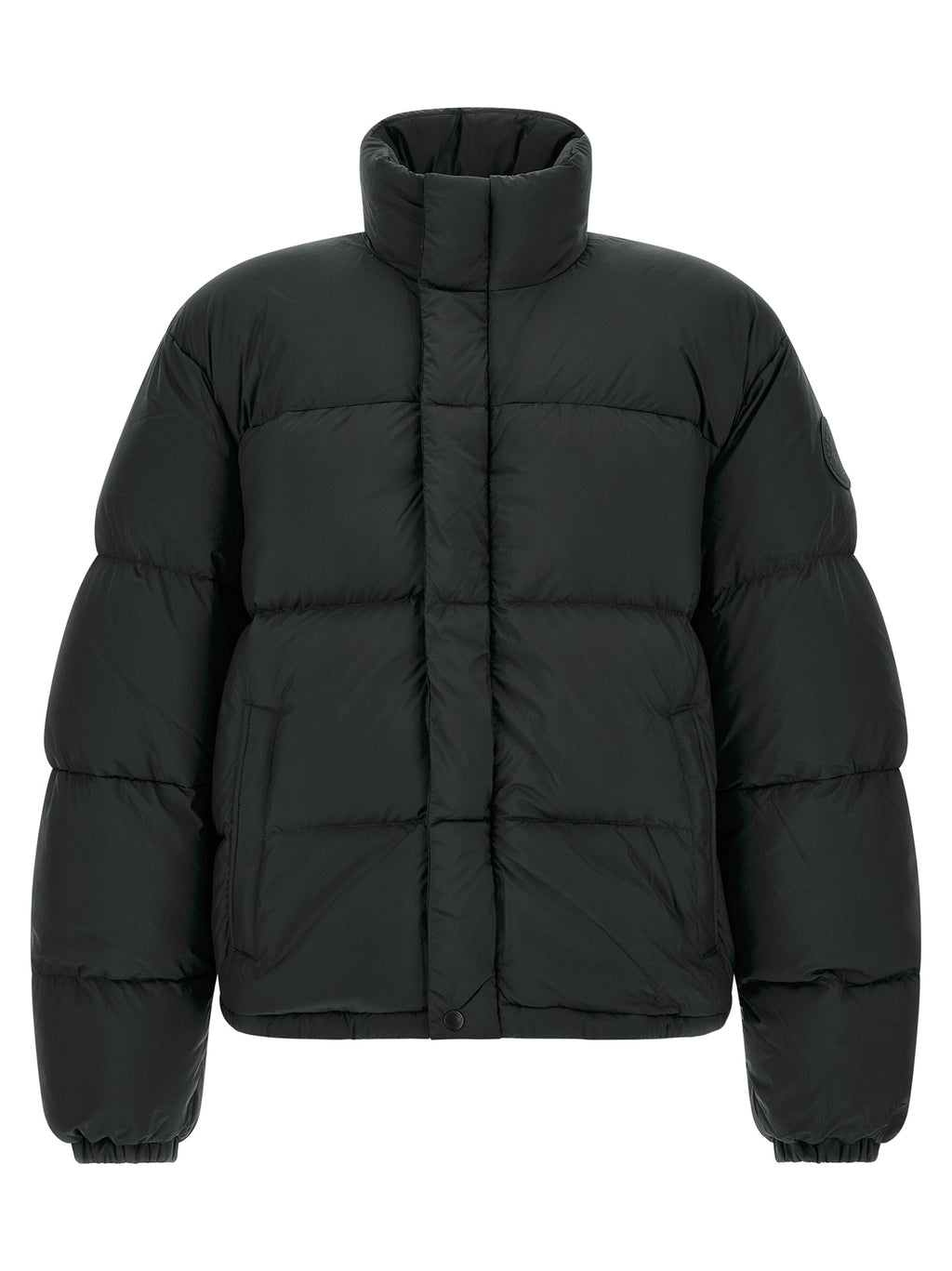 Canada Goose Schwarze Polyamid-Jacke in voller Länge