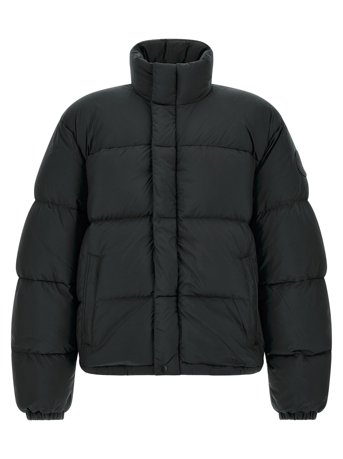 Canada Goose Schwarze Polyamid-Jacke in voller Länge