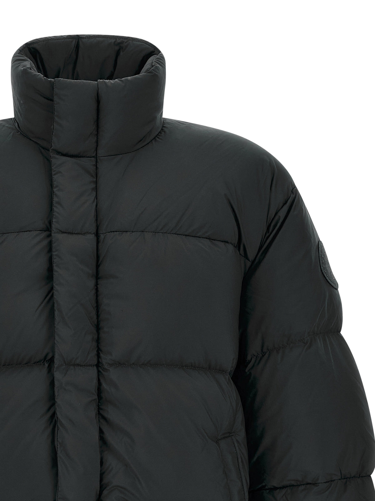 Canada Goose Schwarze Polyamid-Jacke in voller Länge