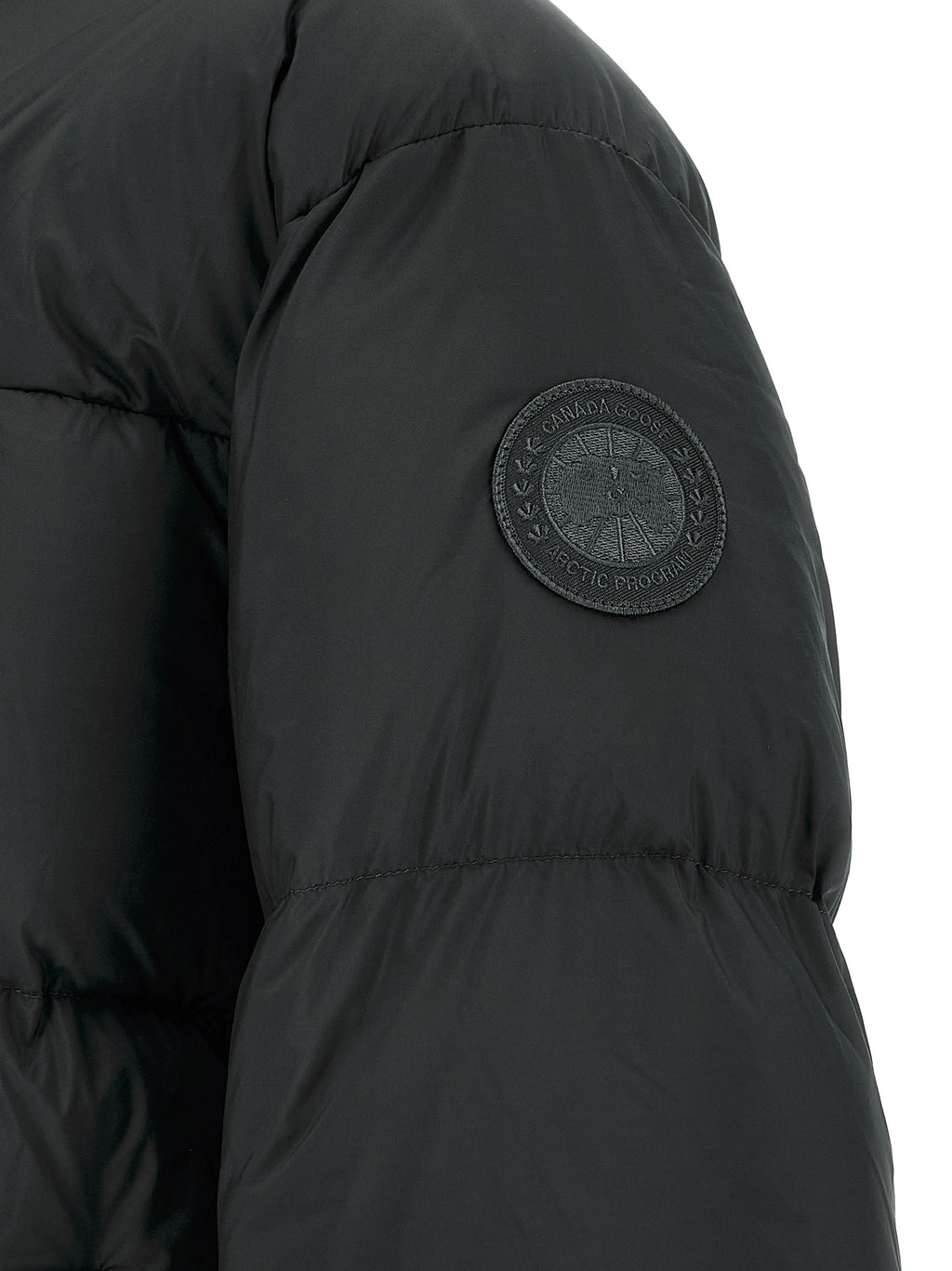 Canada Goose Schwarze Polyamid-Jacke in voller Länge