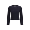 Extreme Cashmere Blaues Baumwoll-Langarmshirt