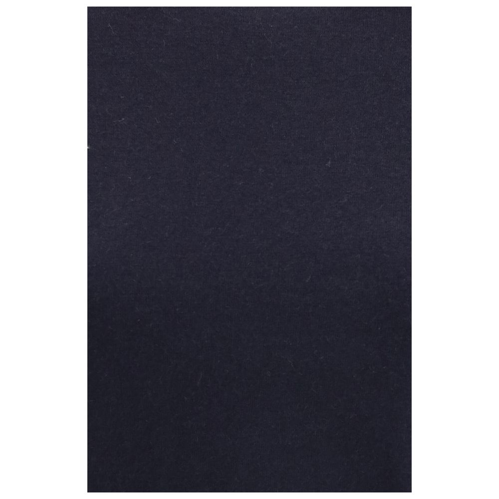 Extreme Cashmere Blaues Baumwoll-Langarmshirt