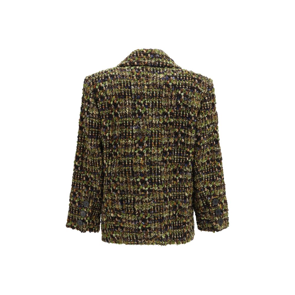 Saint Laurent Mehrfarbige Jacke aus Ovis Aries Wolle, durchgehend