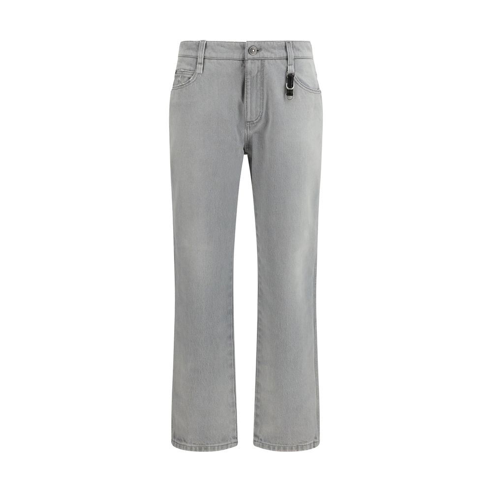 Ermanno Scervino Graue Baumwoll-Boyfriend-Jeans