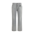 Ermanno Scervino Graue Baumwoll-Boyfriend-Jeans