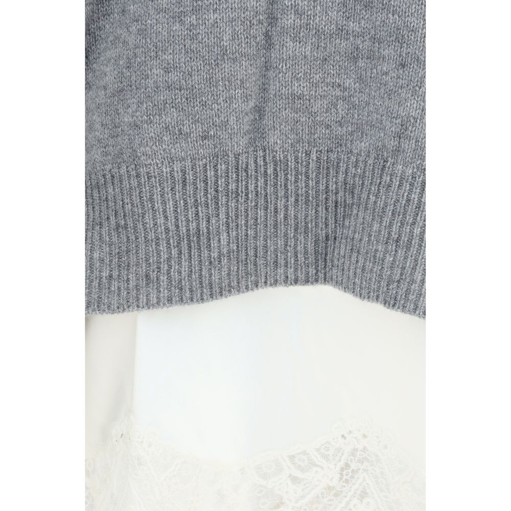 Ermanno Scervino Grauer Kaschmir-Pullover