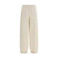 Brunello Cucinelli Weiße Kaschmir-Freizeithose