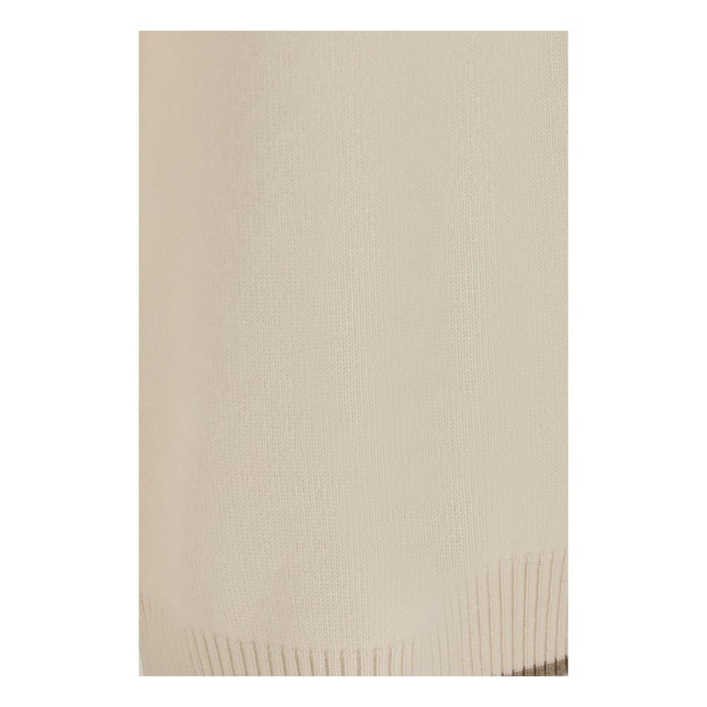 Brunello Cucinelli Weiße Kaschmir-Freizeithose