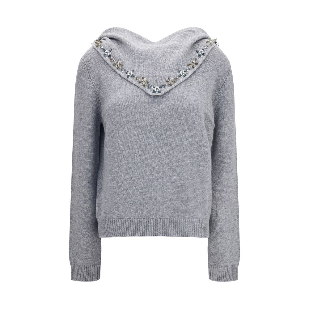 Prada Grauer Kaschmir-Pullover