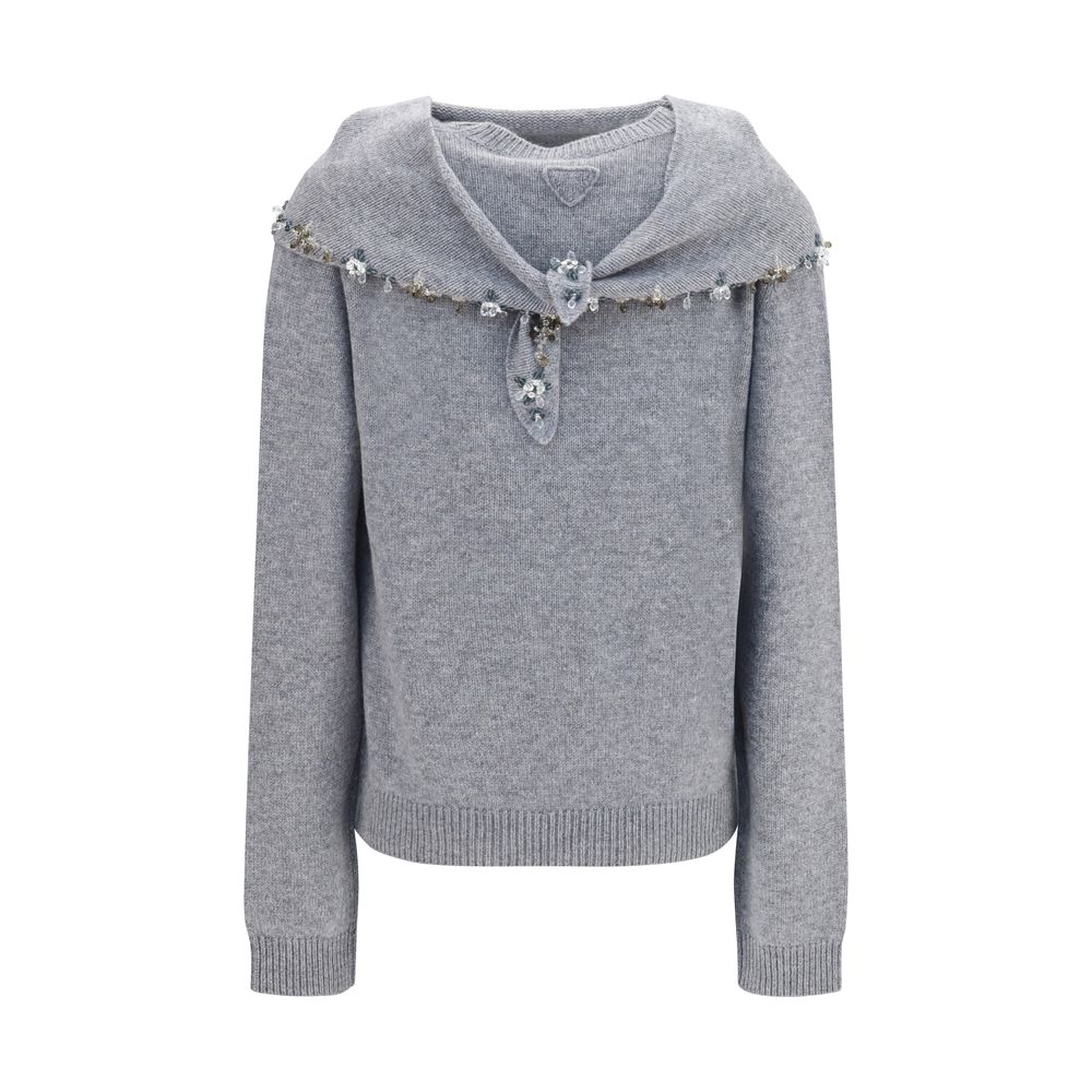 Prada Grauer Kaschmir-Pullover