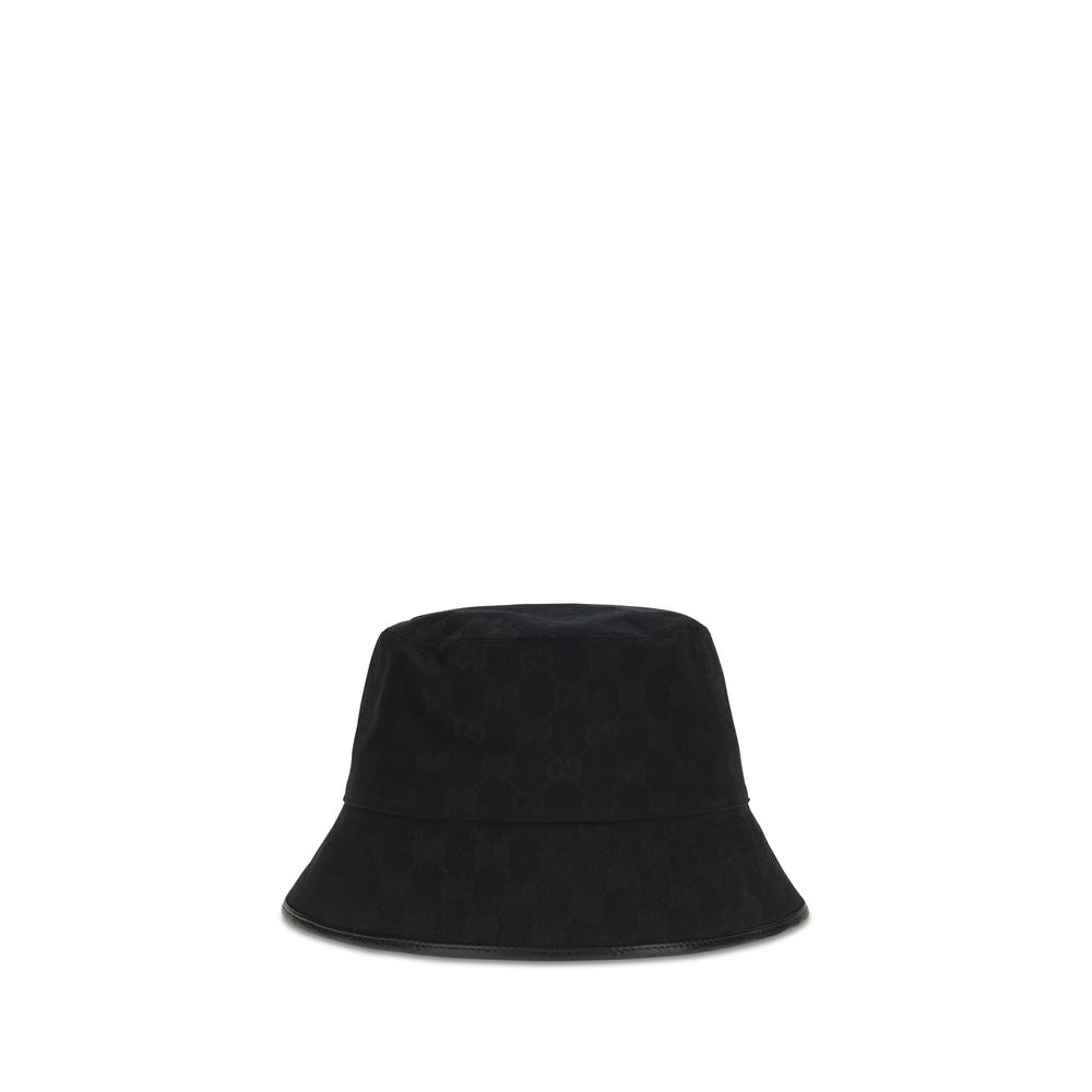 Gucci Schwarzer Eimerhut aus Polyester