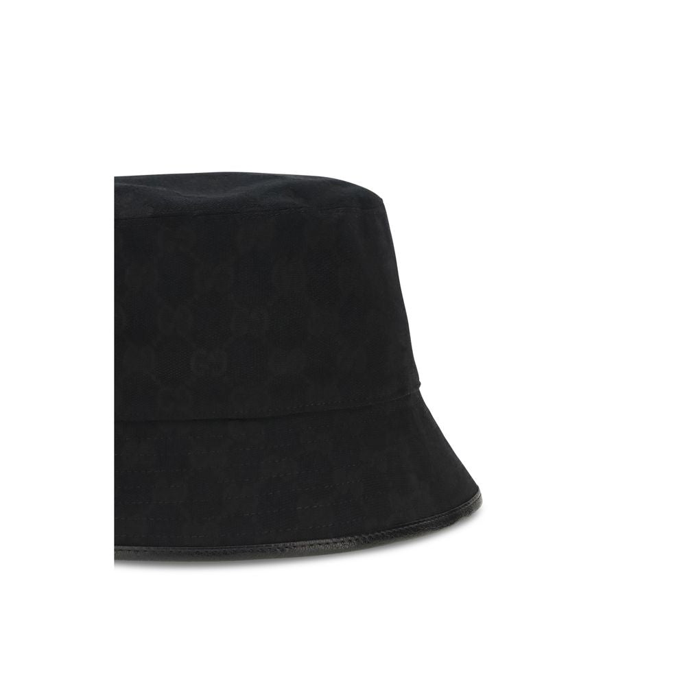 Gucci Schwarzer Eimerhut aus Polyester