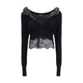 Ermanno Scervino Schwarzer Kaschmir-Cardigan