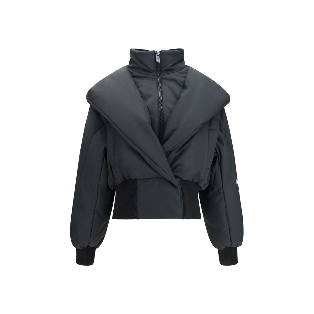 The Attico Schwarze Baumwoll-Shell-Jacke