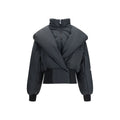 The Attico Schwarze Baumwoll-Shell-Jacke
