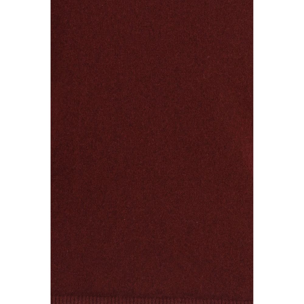 Allude Bordeaux Kaschmir-Rollkragenpullover