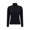 Allude Blauer Kaschmir-Rollkragenpullover