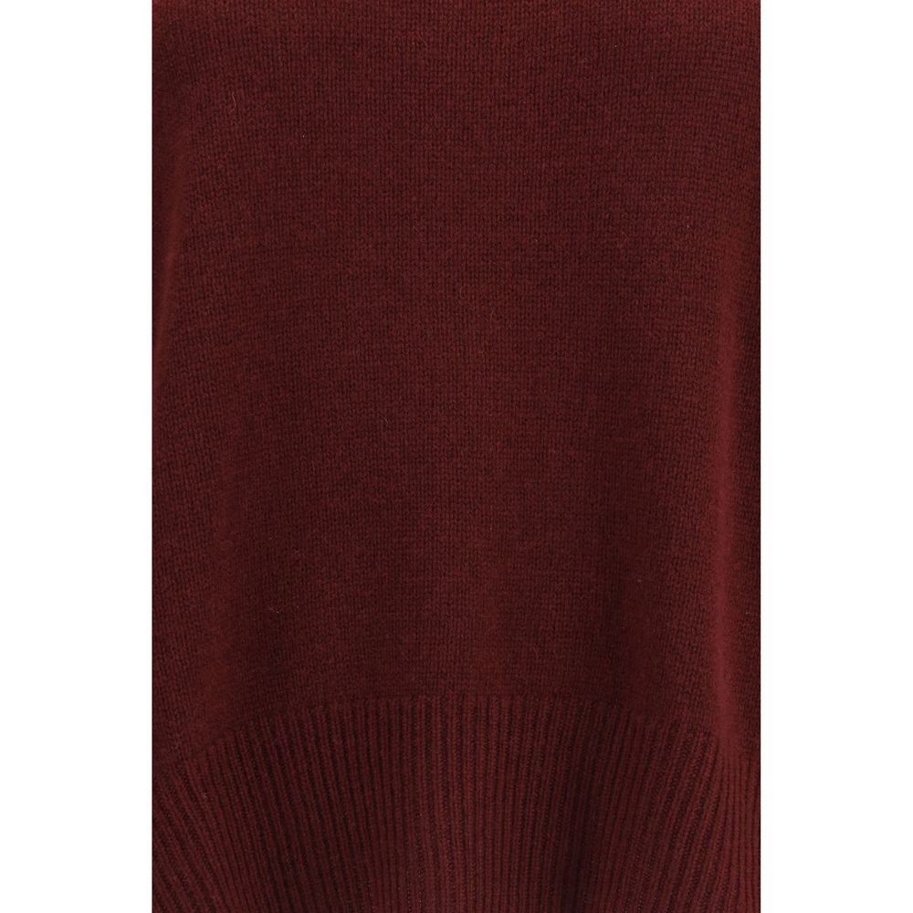 Allude Bordeaux Kaschmir-Sweatshirt