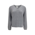 Allude Grauer Kaschmirpullover
