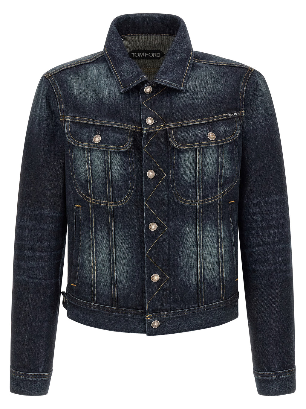 Tom Ford Blaue Jeansjacke aus Baumwolle